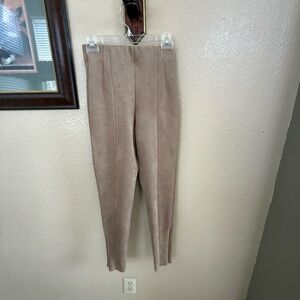 Zara Suede Leggings Size Small